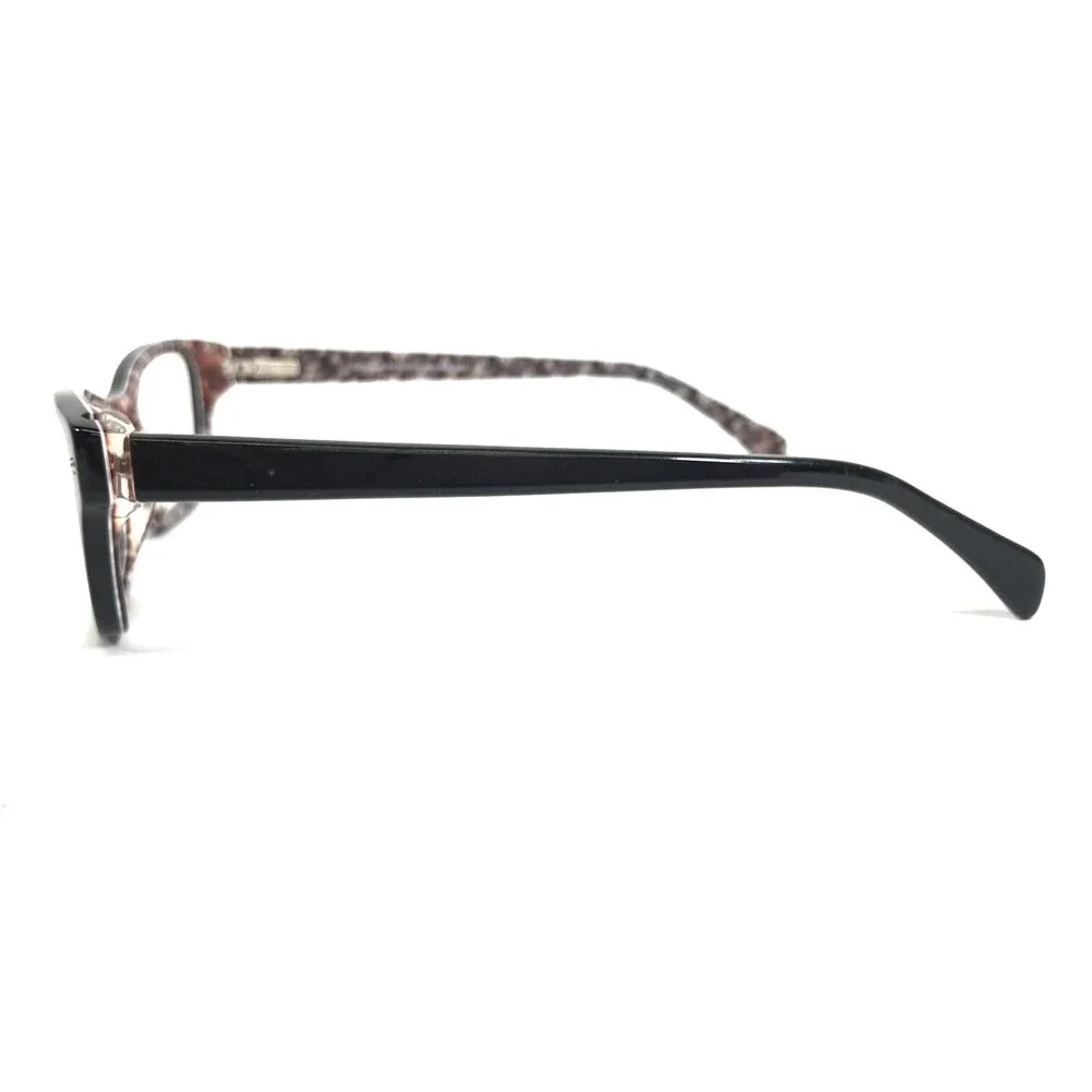 Easy Clip Eyeglasses Frames EC287 BLACK Purple Cat Eye Full Rim 51-16-135